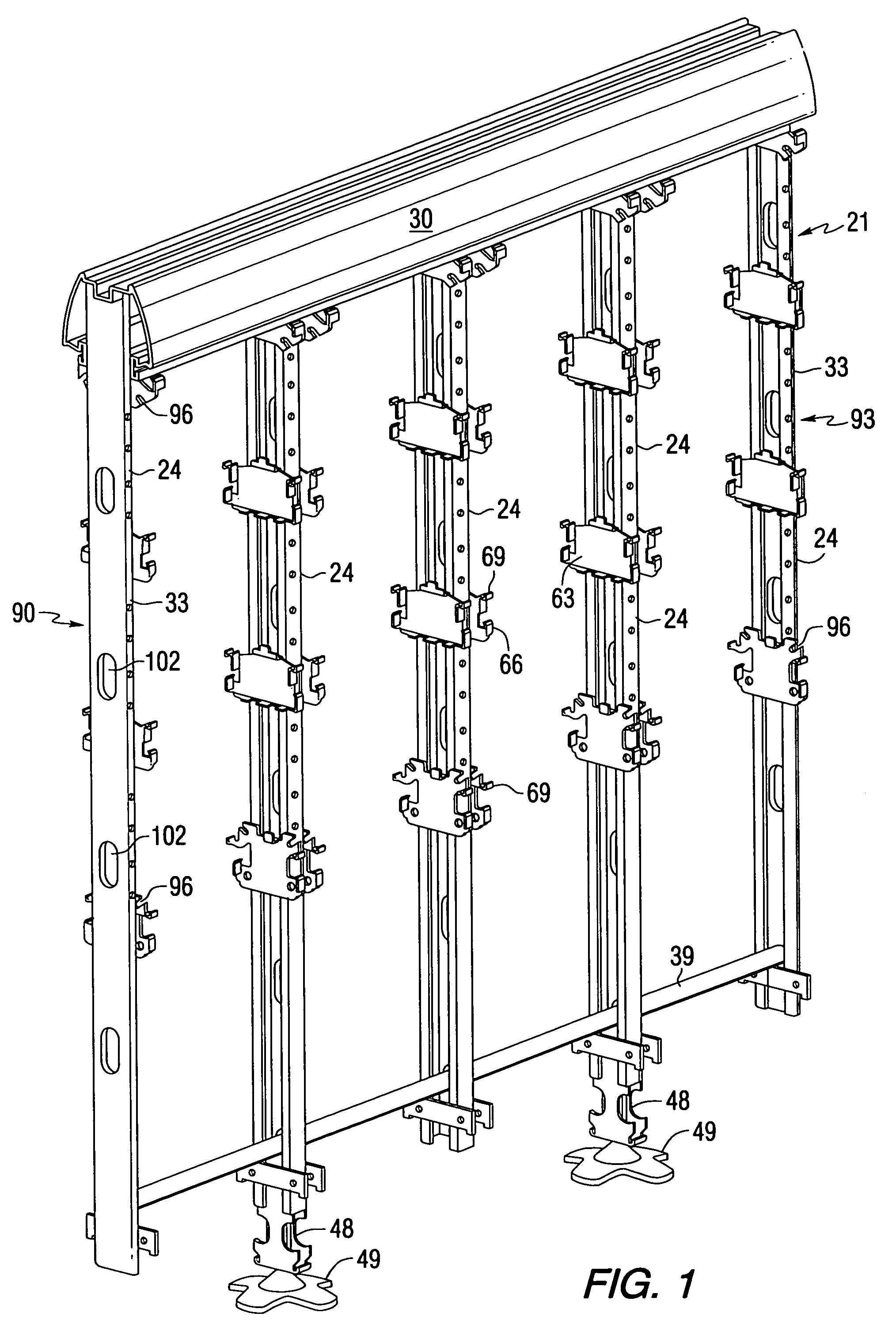 Hybrid office panel construction for a modular office furniture system