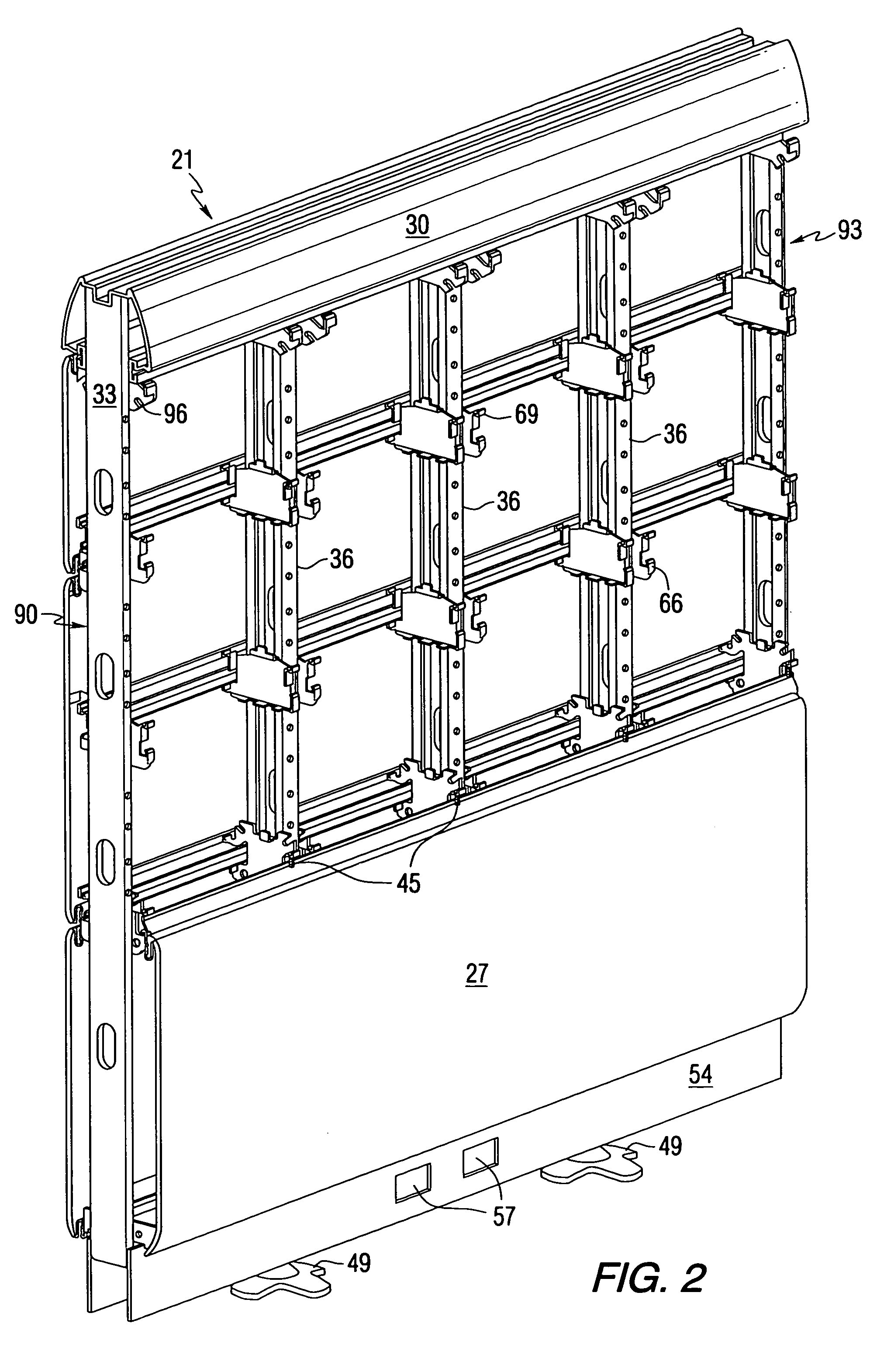 Hybrid office panel construction for a modular office furniture system