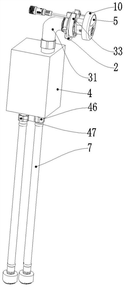 Hidden water outlet device for bathroom basin and bathroom basin