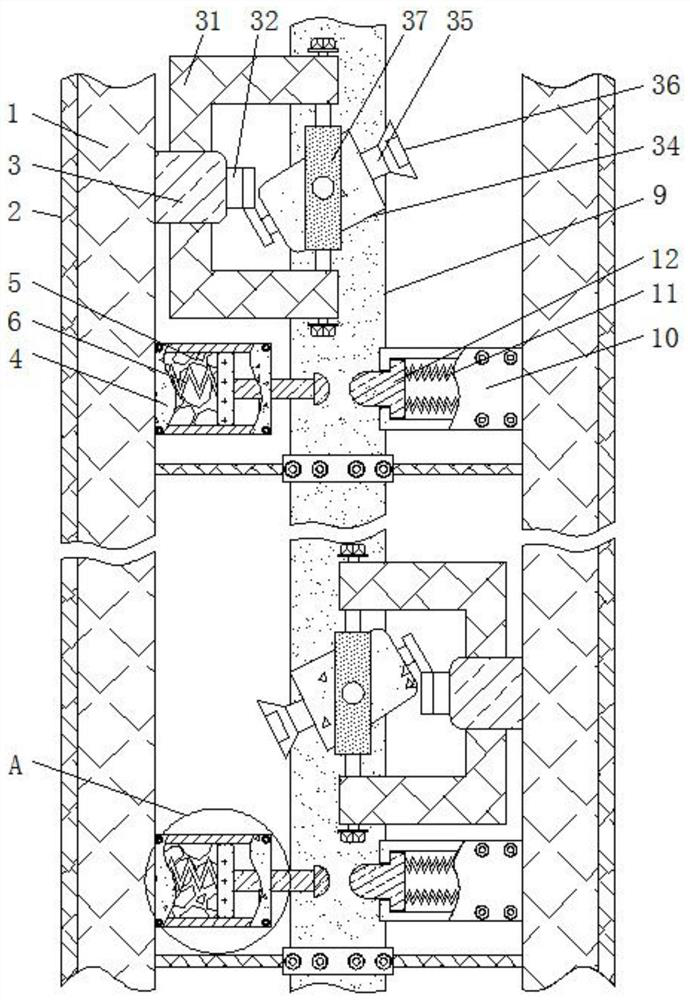 Energy-saving fireproof steel structure of green building