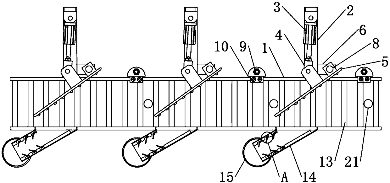 Continuous conveying type sorting device for fruits and vegetables