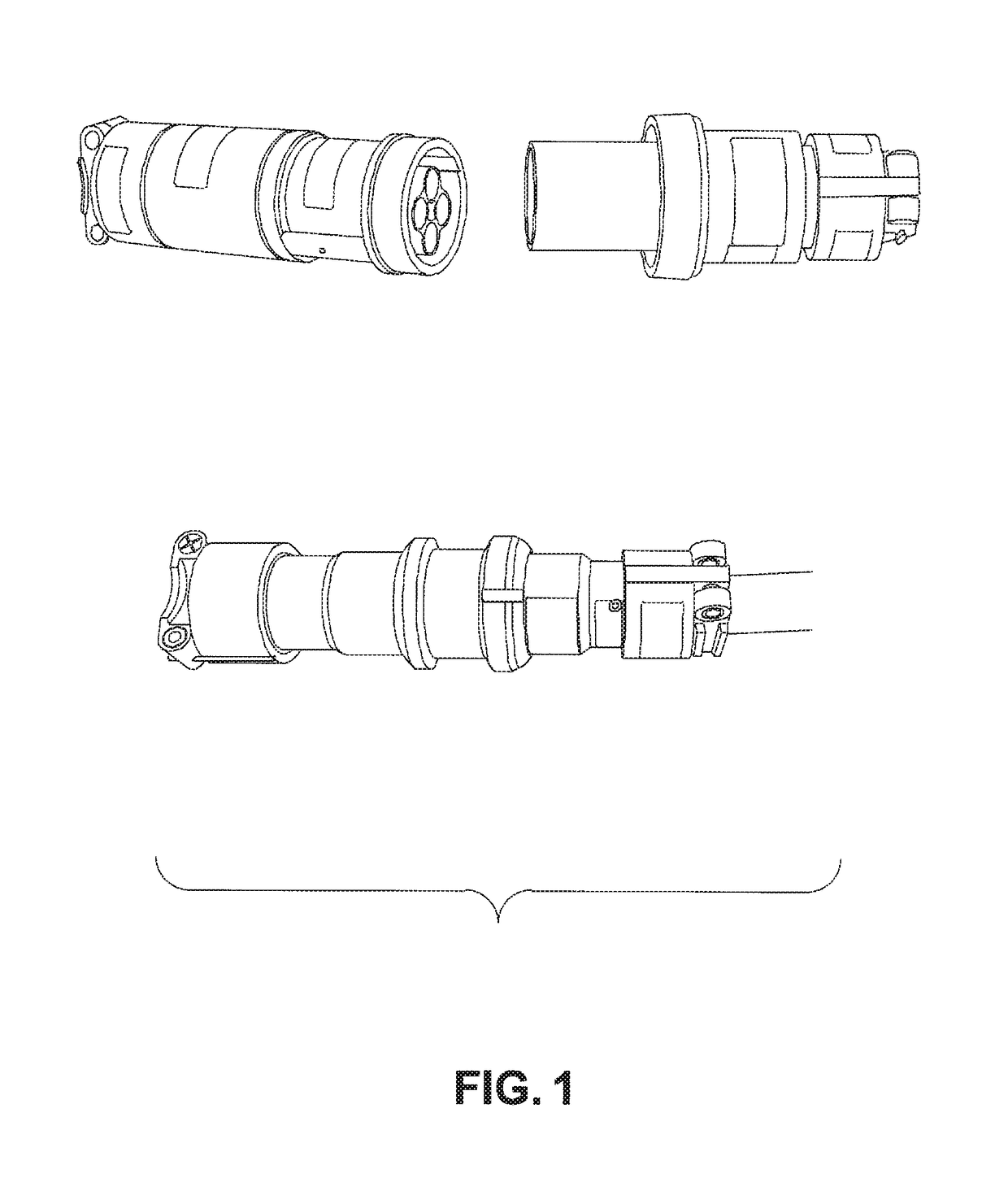 Electrical connector housings with cam-lock couplings