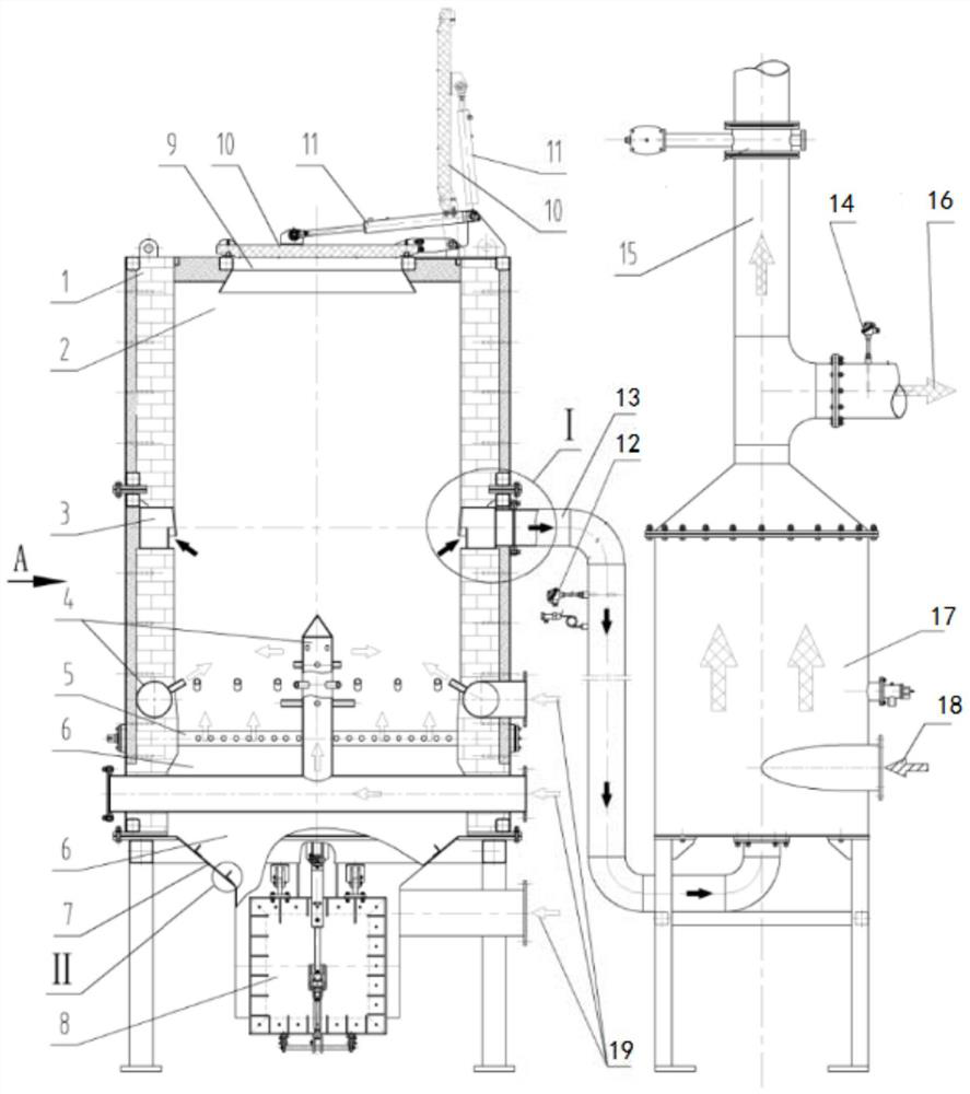 Small household garbage pyrolysis and gasification incinerator and pyrolysis and gasification method