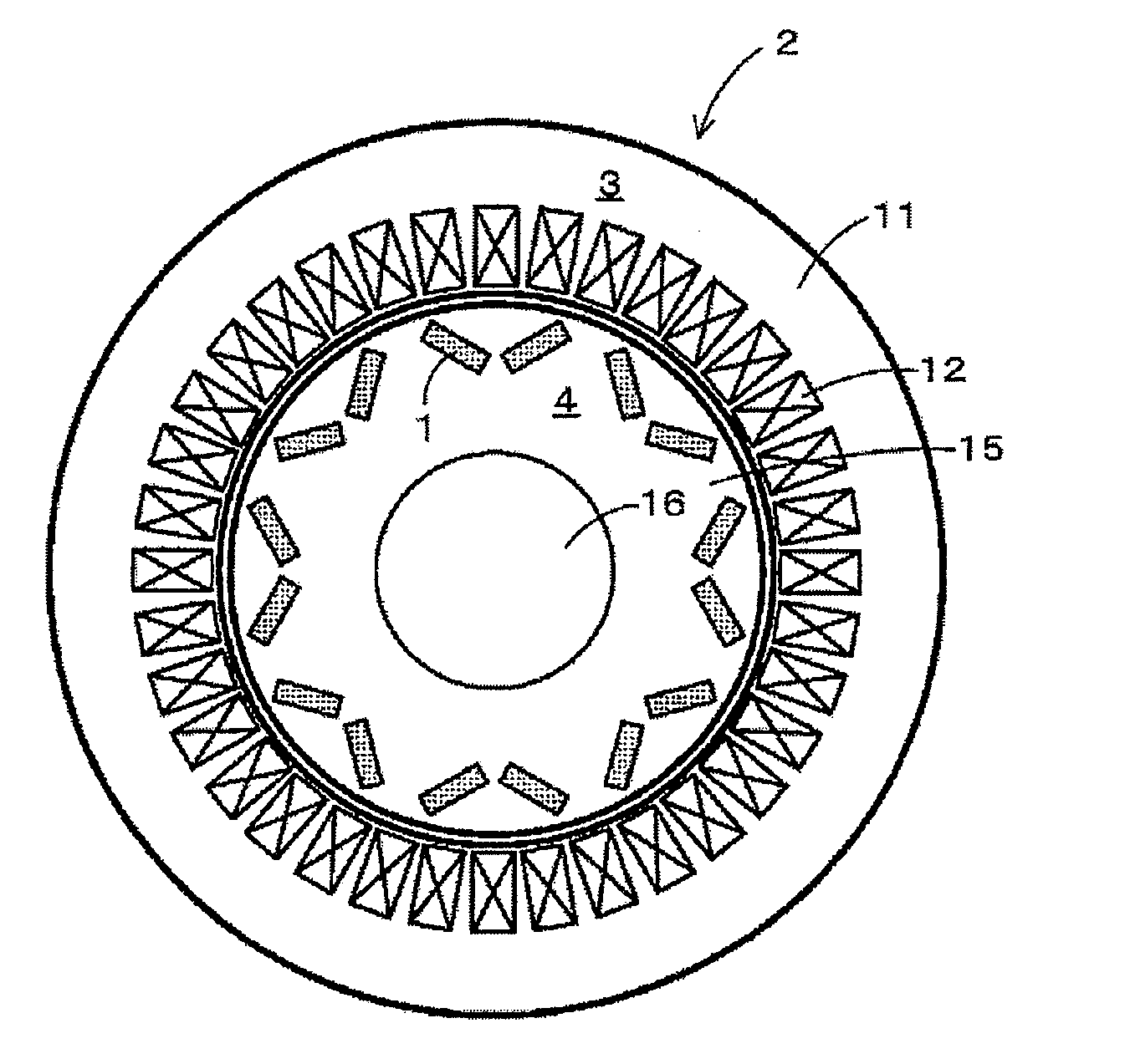 Permanent magnet for motor, and method for manufacturing the permanent magnet for motor