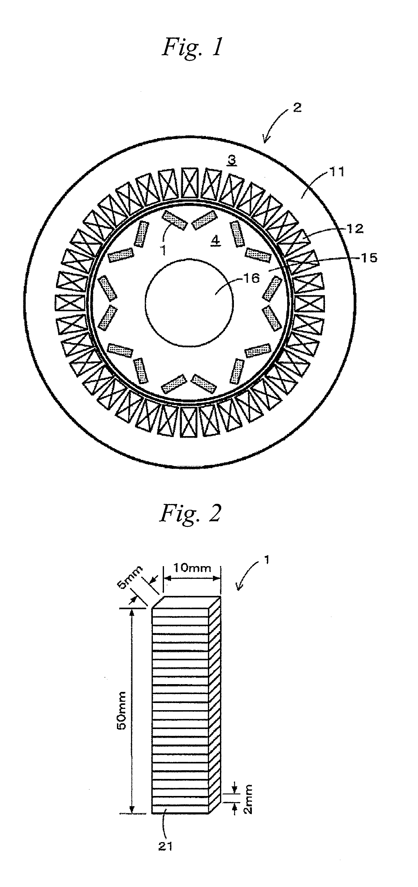 Permanent magnet for motor, and method for manufacturing the permanent magnet for motor