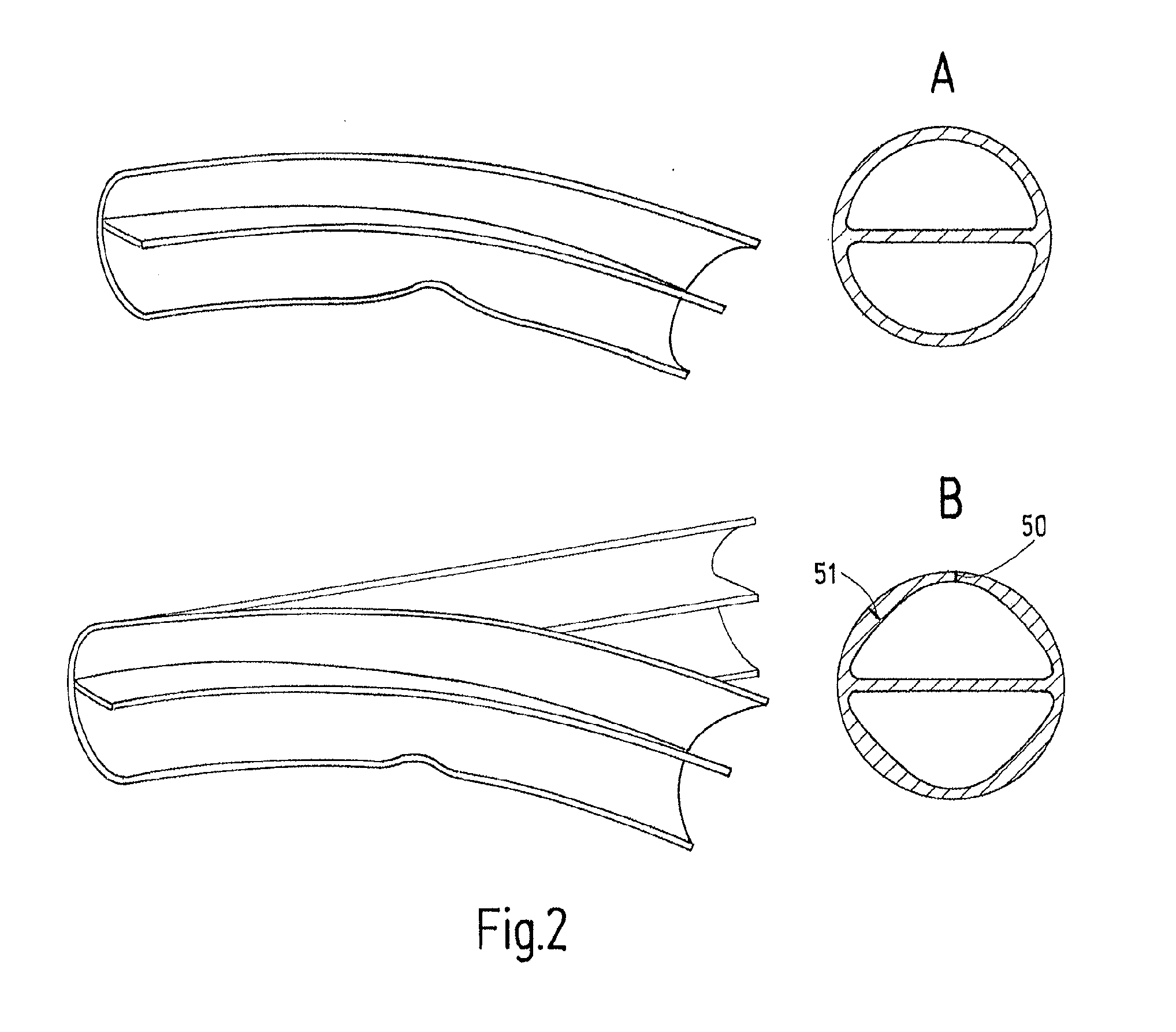 Double lumen tubing with improved kinking resistance