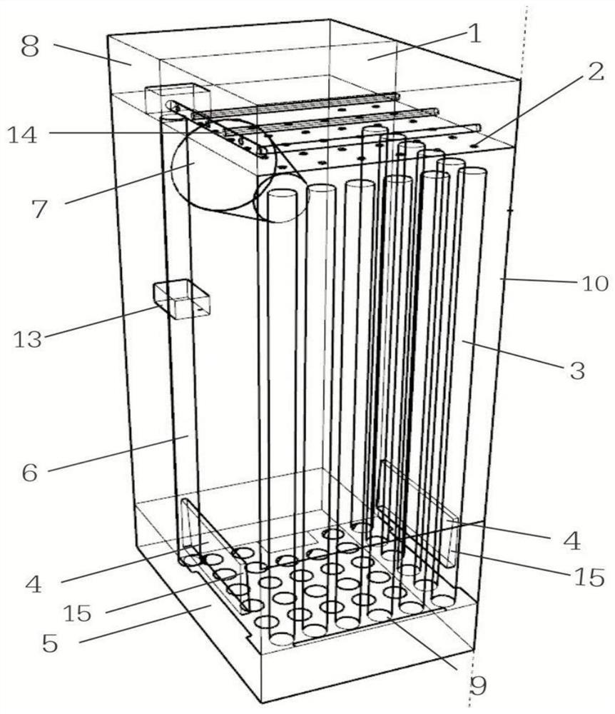 Falling film absorption air purifier for removing indoor formaldehyde