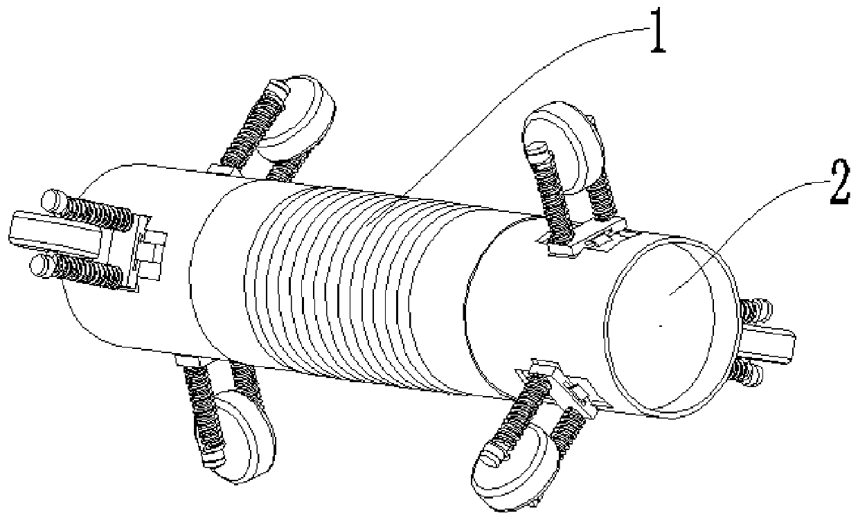 Bionic peristaltic type pipeline inner crawler and crawling method thereof