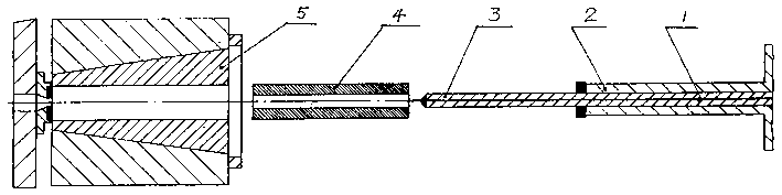 Technology for producing hollow steel by hot squeeze method