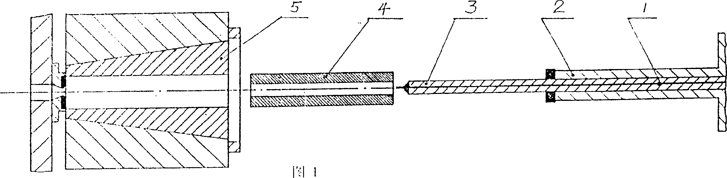 Technology for producing hollow steel by hot squeeze method