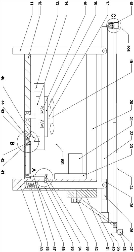 Photovoltaic panel device capable of preventing wind and sand damage and guaranteeing working efficiency