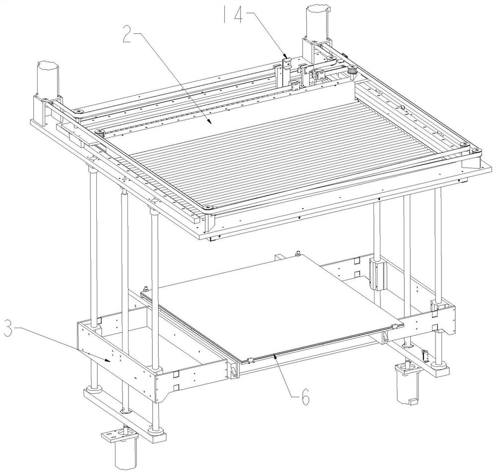 Space constant-temperature large-size printing platform 3D printing device