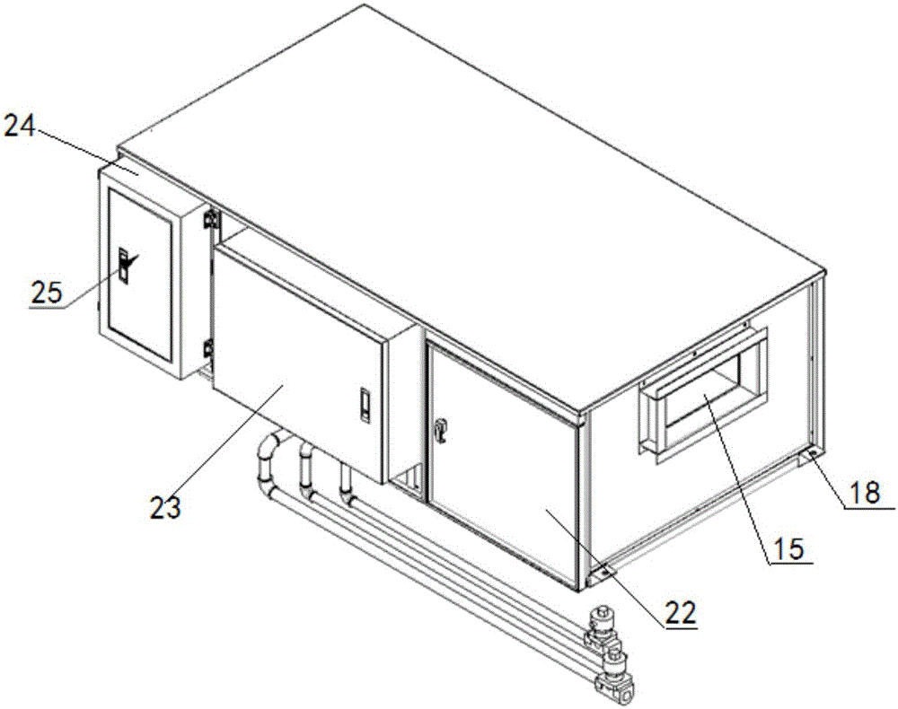 Efficient purifying and haze-removal fresh air machine