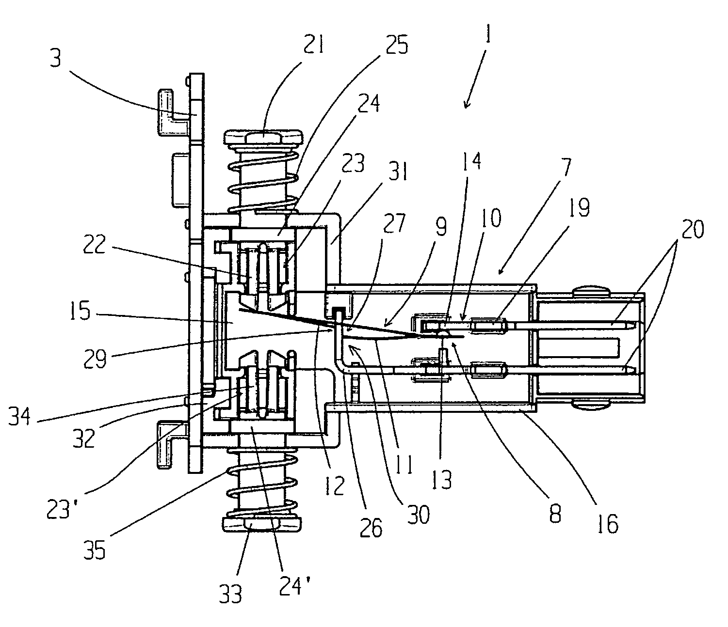 Sensor for detecting belt rupture