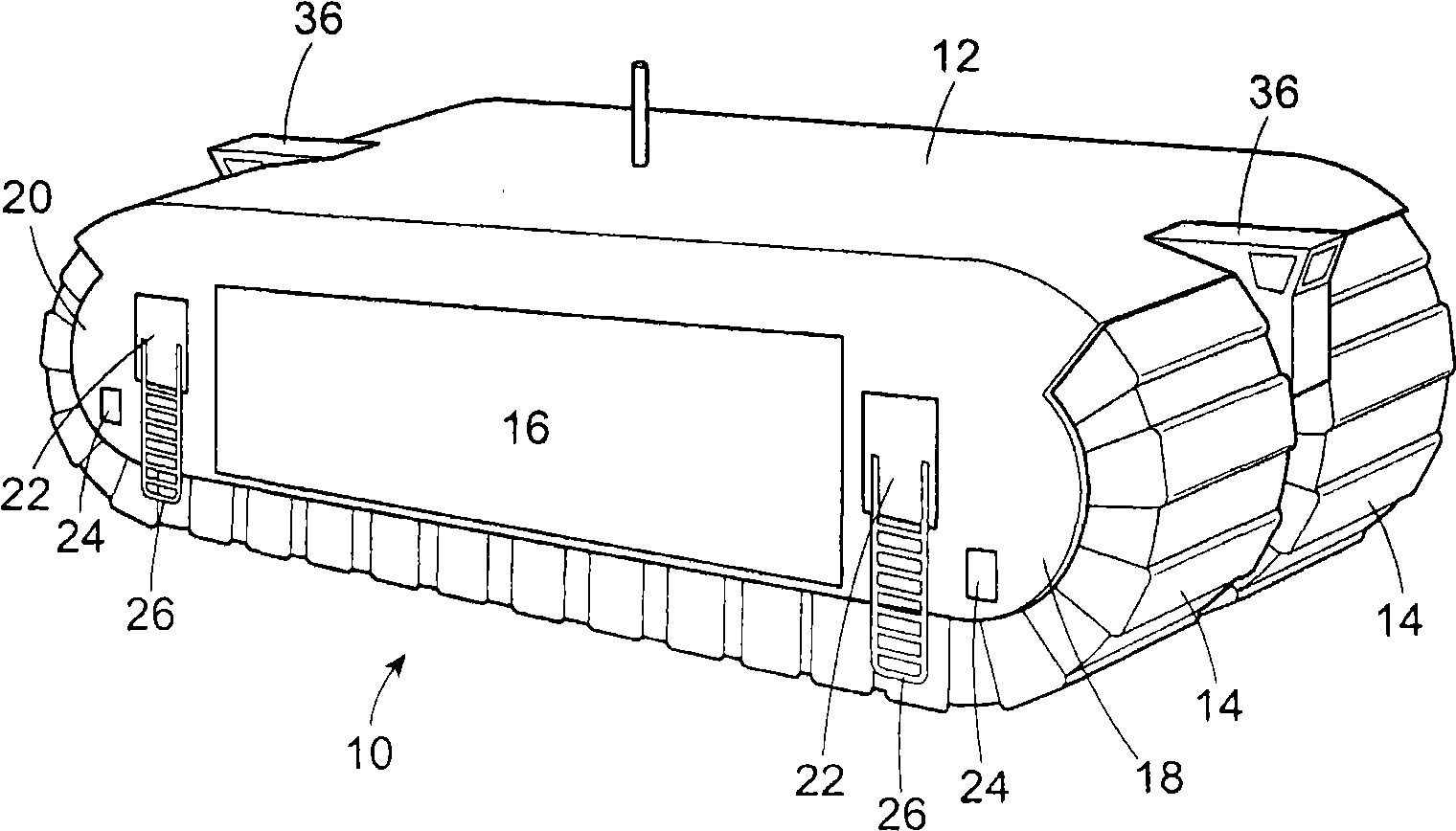 Buoyant track amphibious transporter