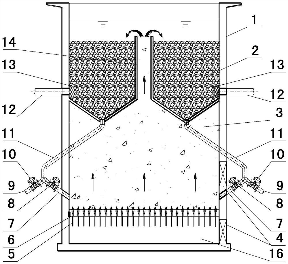 Two-phase adsorption tank for active coke adsorption process