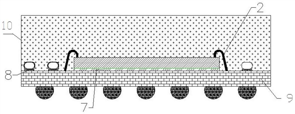 Cooling structure for enhancing heat dissipation of packaging body