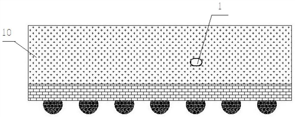 Cooling structure for enhancing heat dissipation of packaging body