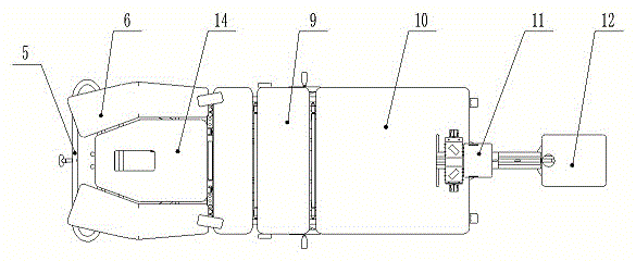 Multi-section adjustable traction bed