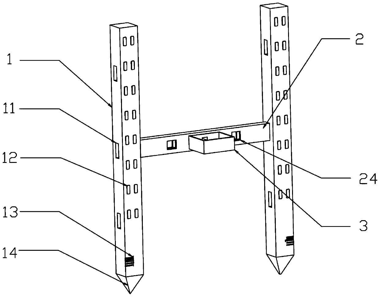 Tomato planting frame