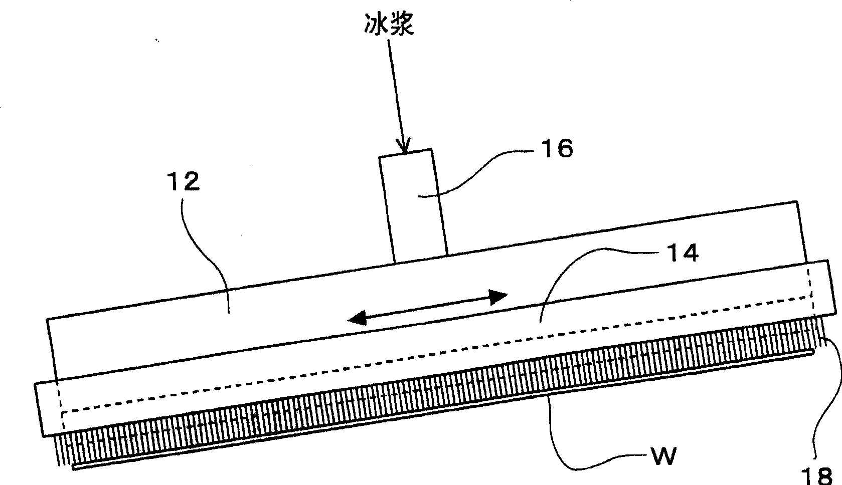 Method and device for treating base bored