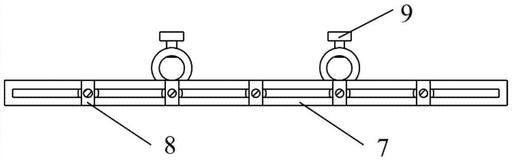 Geogrid strain measuring device and measuring method in model test