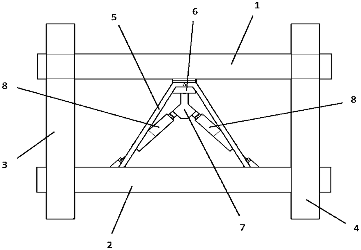 Energy dissipating mechanism for wall