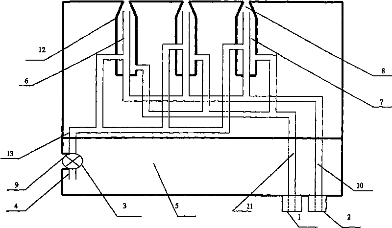 Automatic liquid feeder for excavate machine extravasation