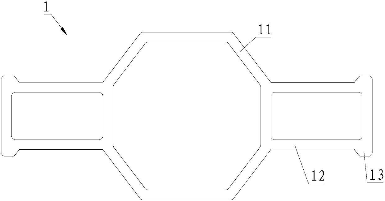 Aluminum profile connection structure and corner code for connection structure