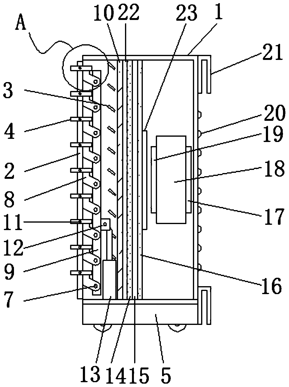 Air purification device used in passive room