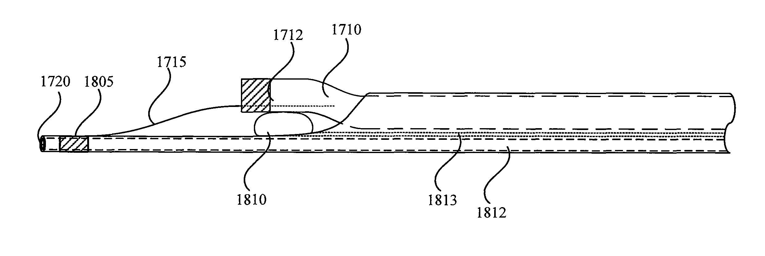 Rapid exchange bias laser catheter design