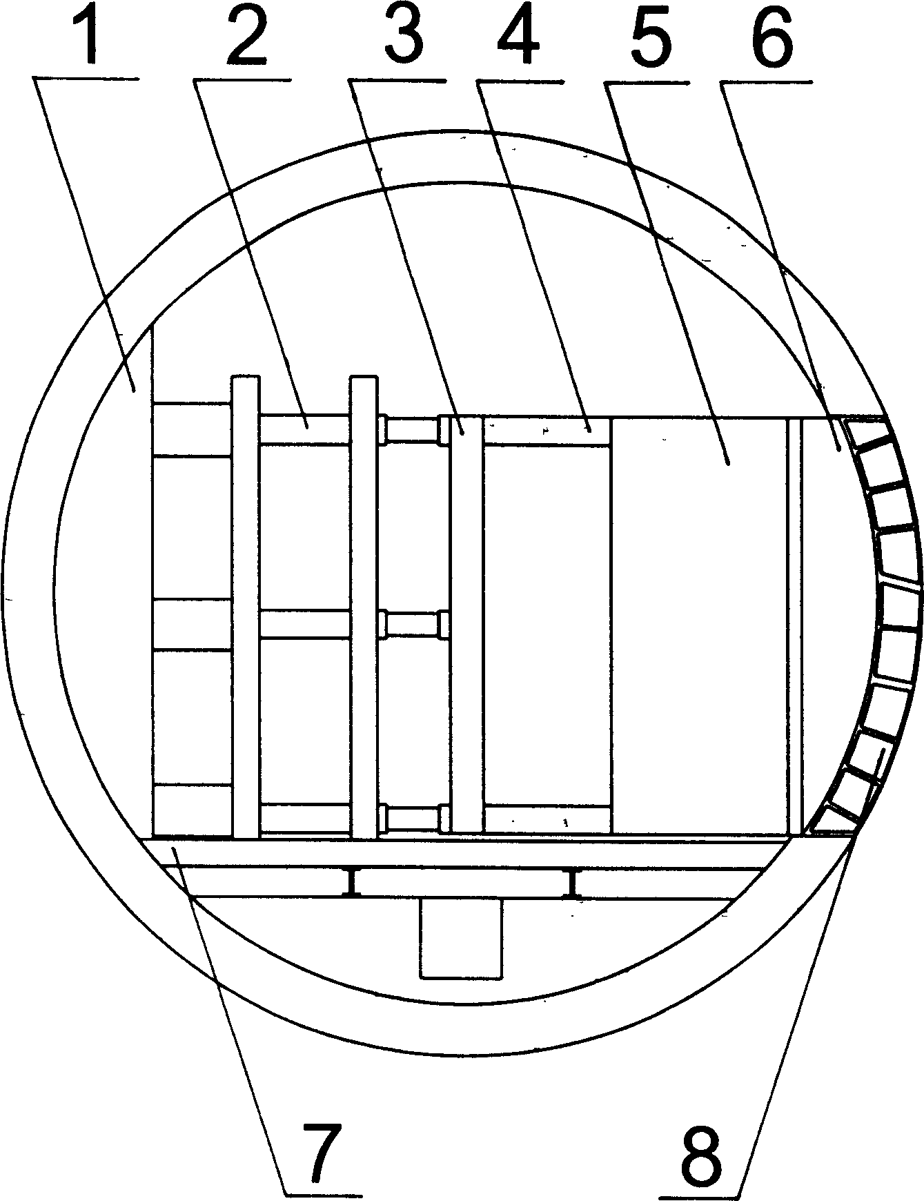 Construction method for tunnel contact passage in shield section of underground railway
