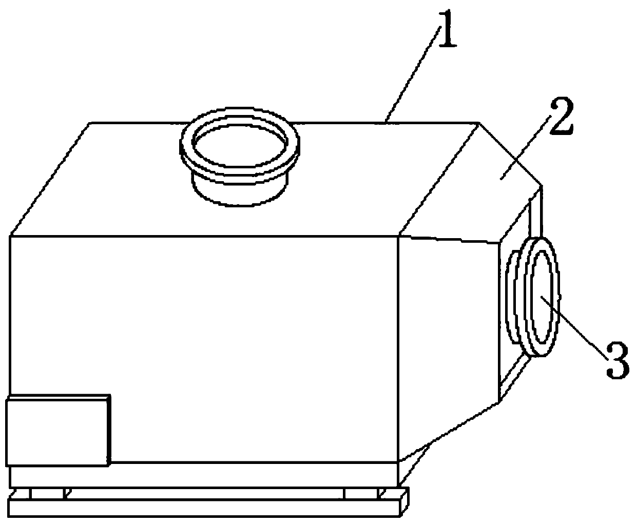 Sewage treater for screening water plants by using impact force of water current