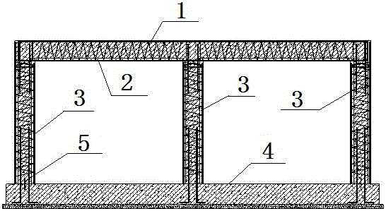 Superimposed assembled type underground pipe gallery system and construction and manufacturing process