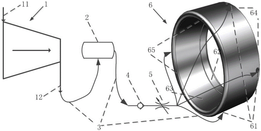 Remote-delivery bladeless ventilating system used in gunpowder and explosive field