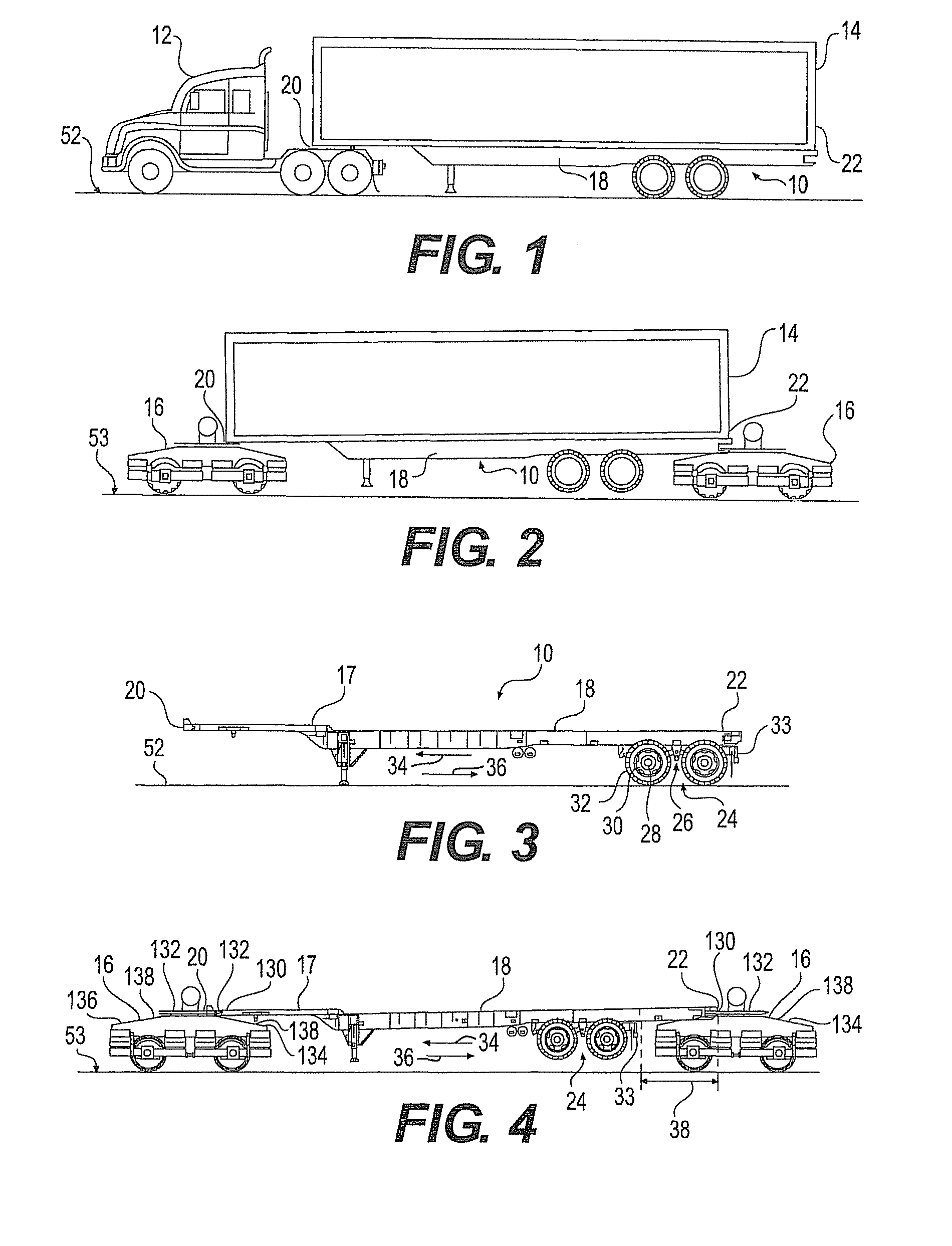 Bimodal container chassis