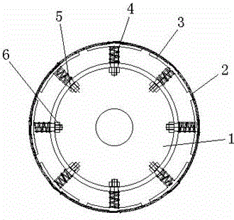 Elastic supporting rolling wheel