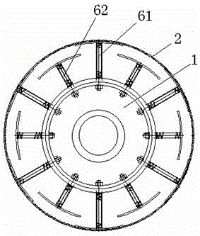 Elastic supporting rolling wheel