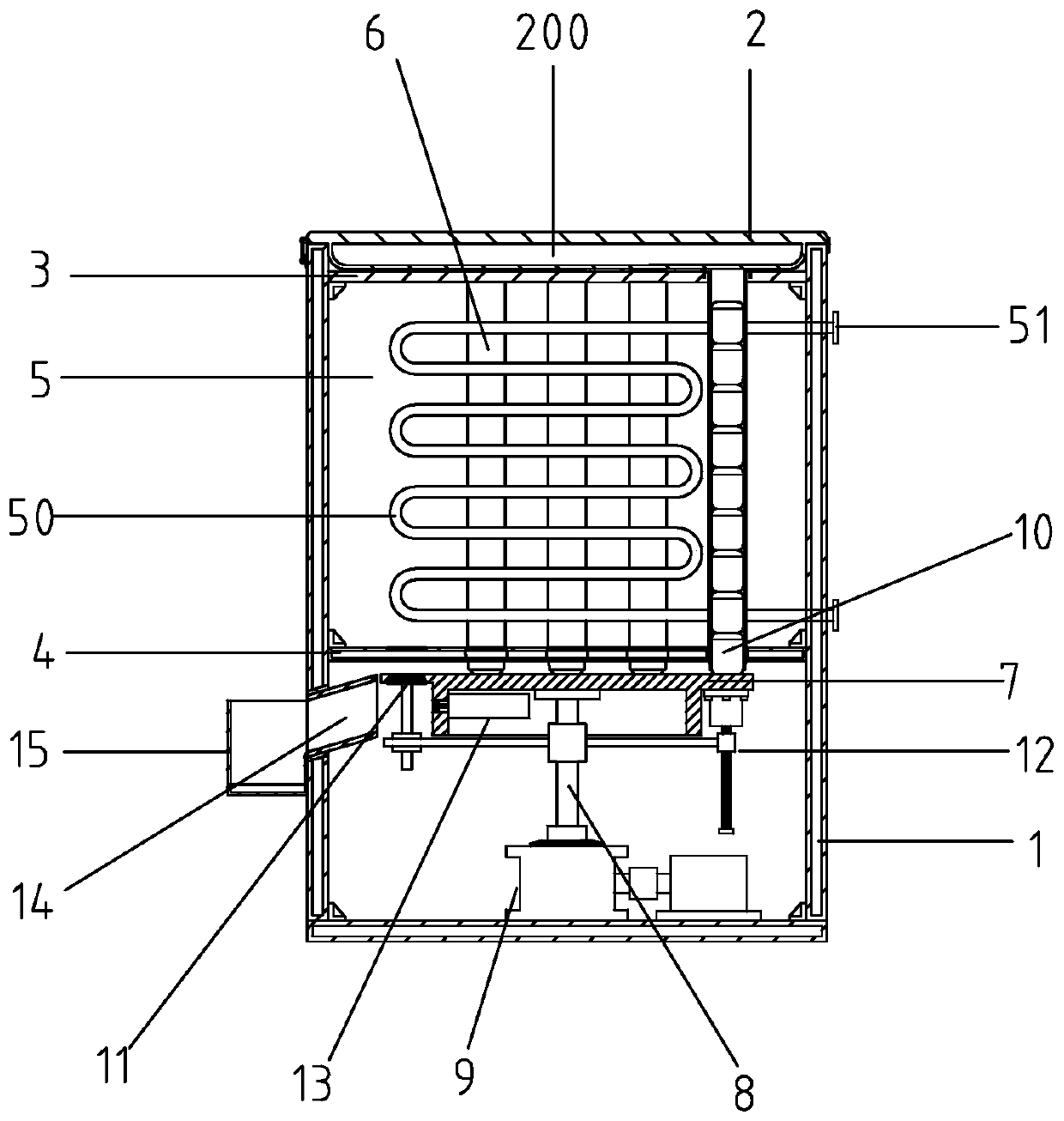 Reagent preservation cabinet convenient for taking reagents