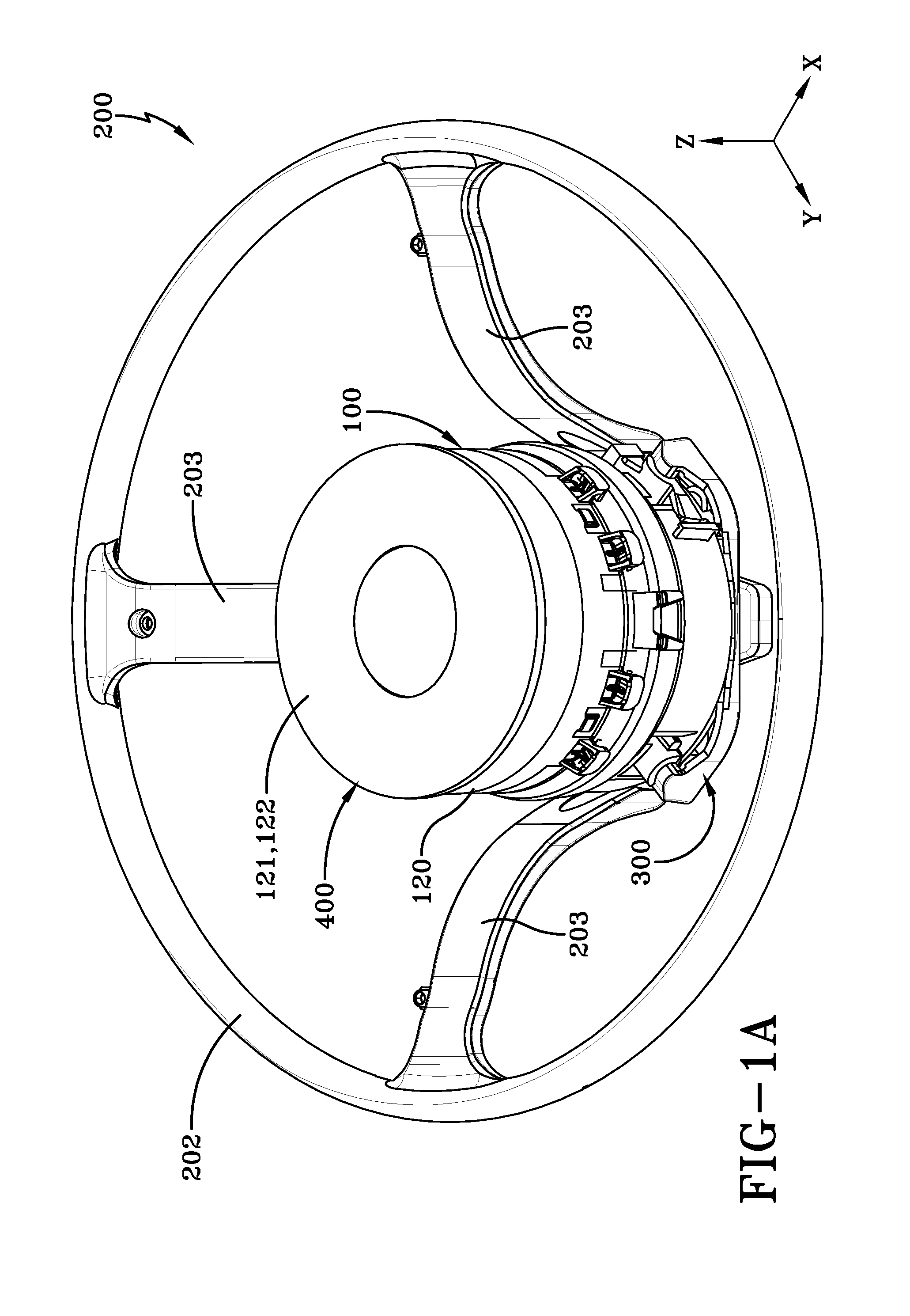 Assembly for retaining an airbag module to a steering wheel