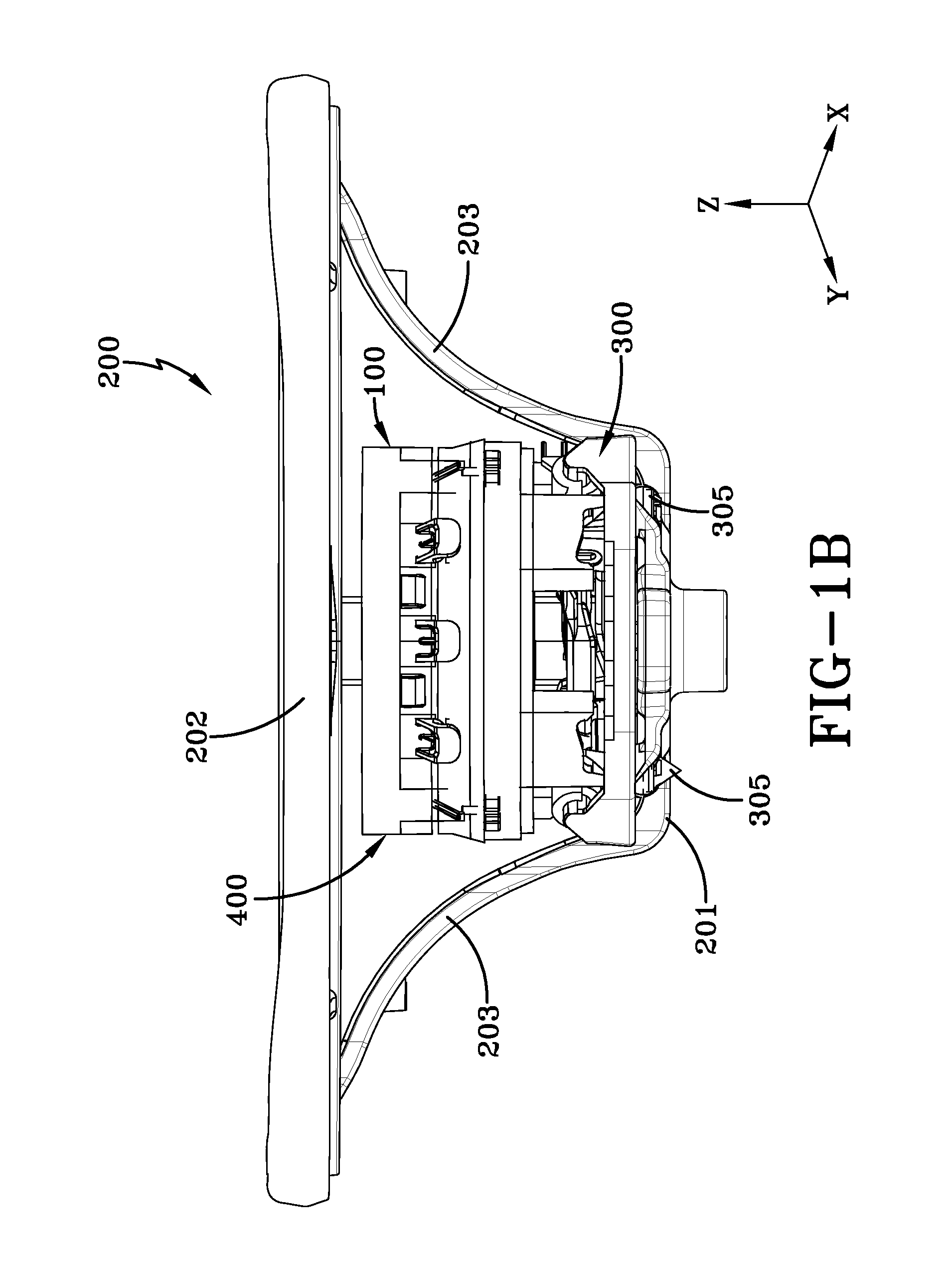 Assembly for retaining an airbag module to a steering wheel