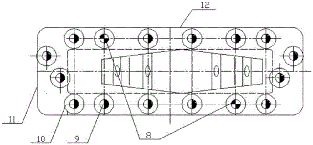 Processing technology for left and right bearings of a new suspension V-shaped thrust rod of a heavy-duty vehicle