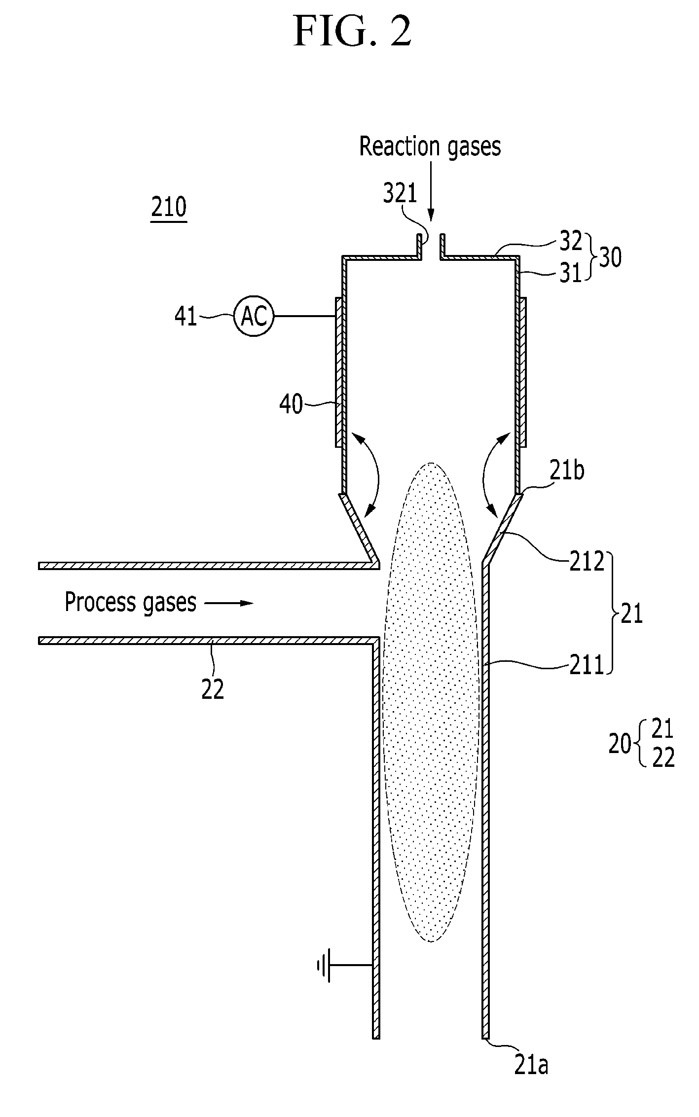 Plasma reactor for abating hazardous material