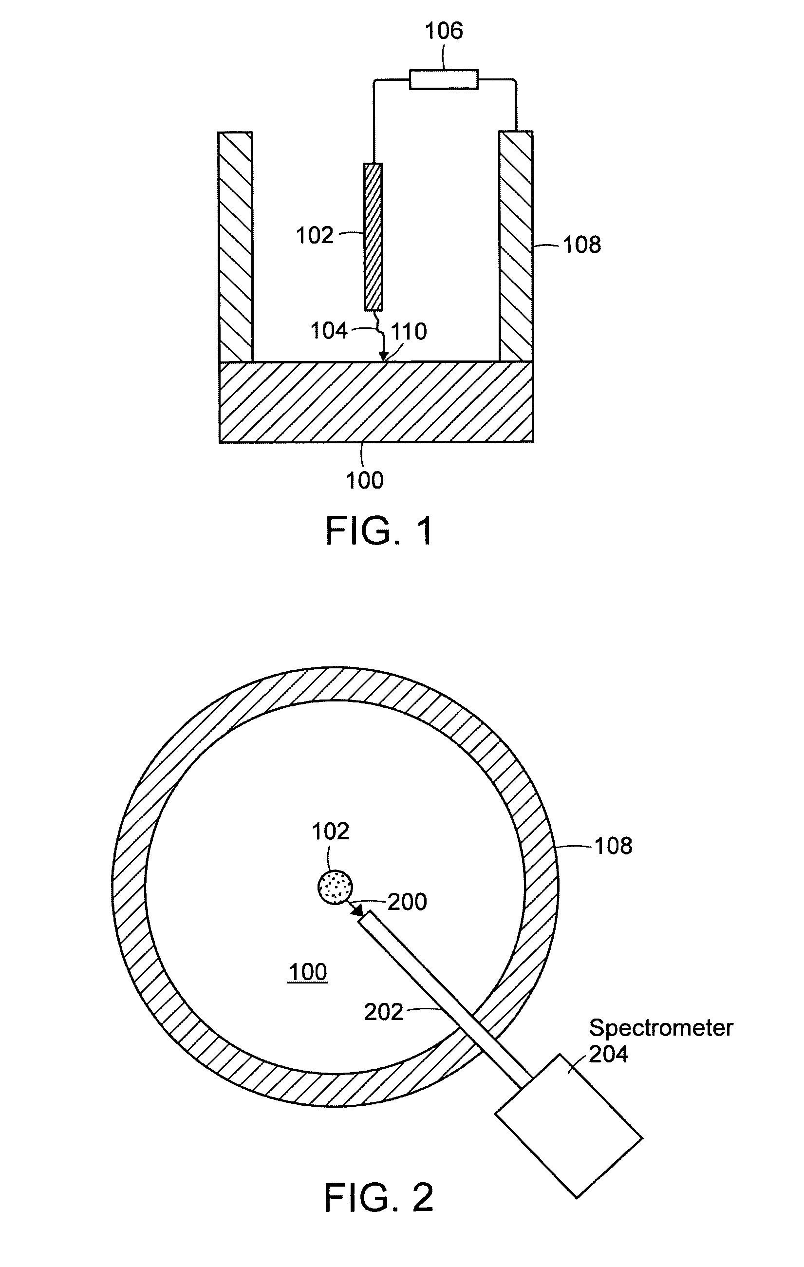 Arc/spark optical emission spectroscopy correlated with spark location