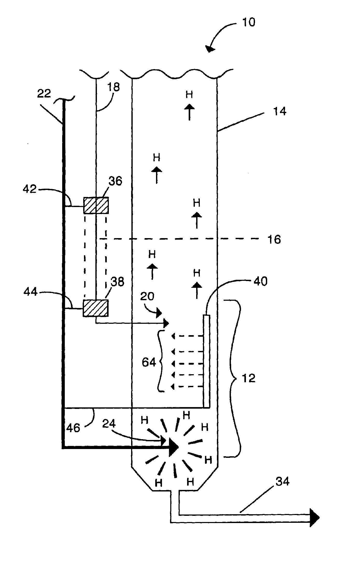 Hydrate formation and growth for hydrate-based desalination by means of enriching water to be treated