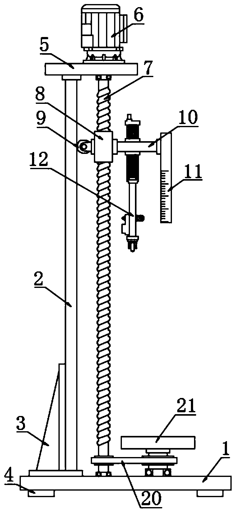 Intelligent thickness tester for optical glass production