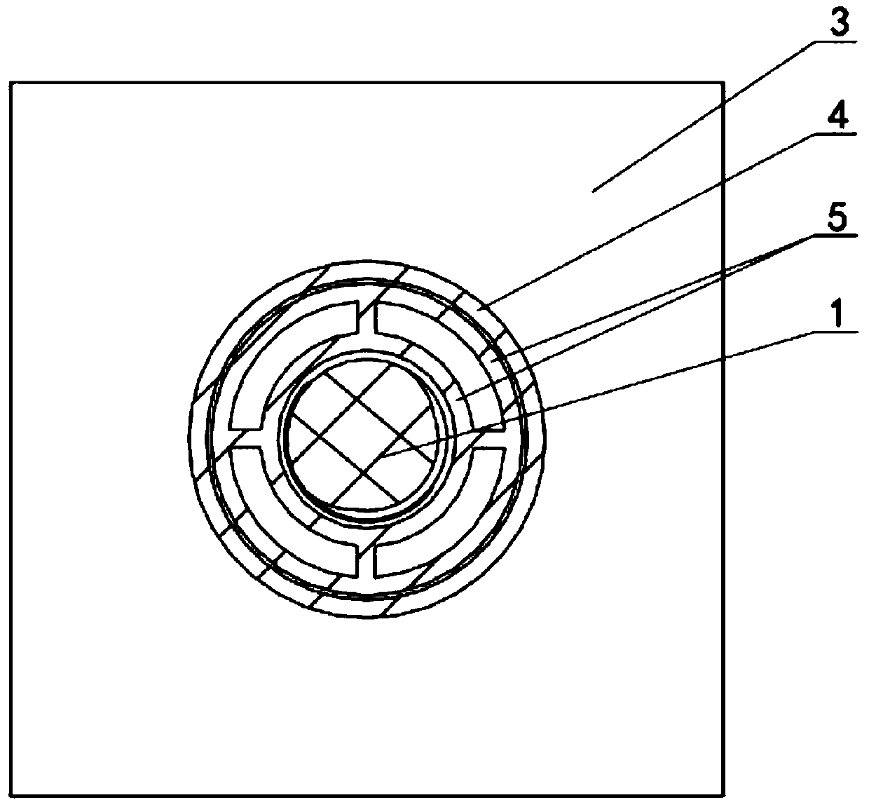 Aluminum alloy formwork system reserved climbing frame hole pre-embedding device