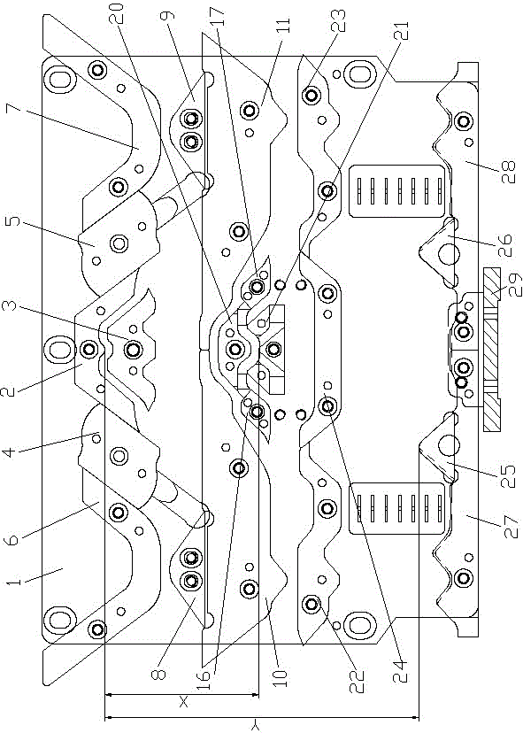 A single-system computerized flat knitting machine with dual-system functions