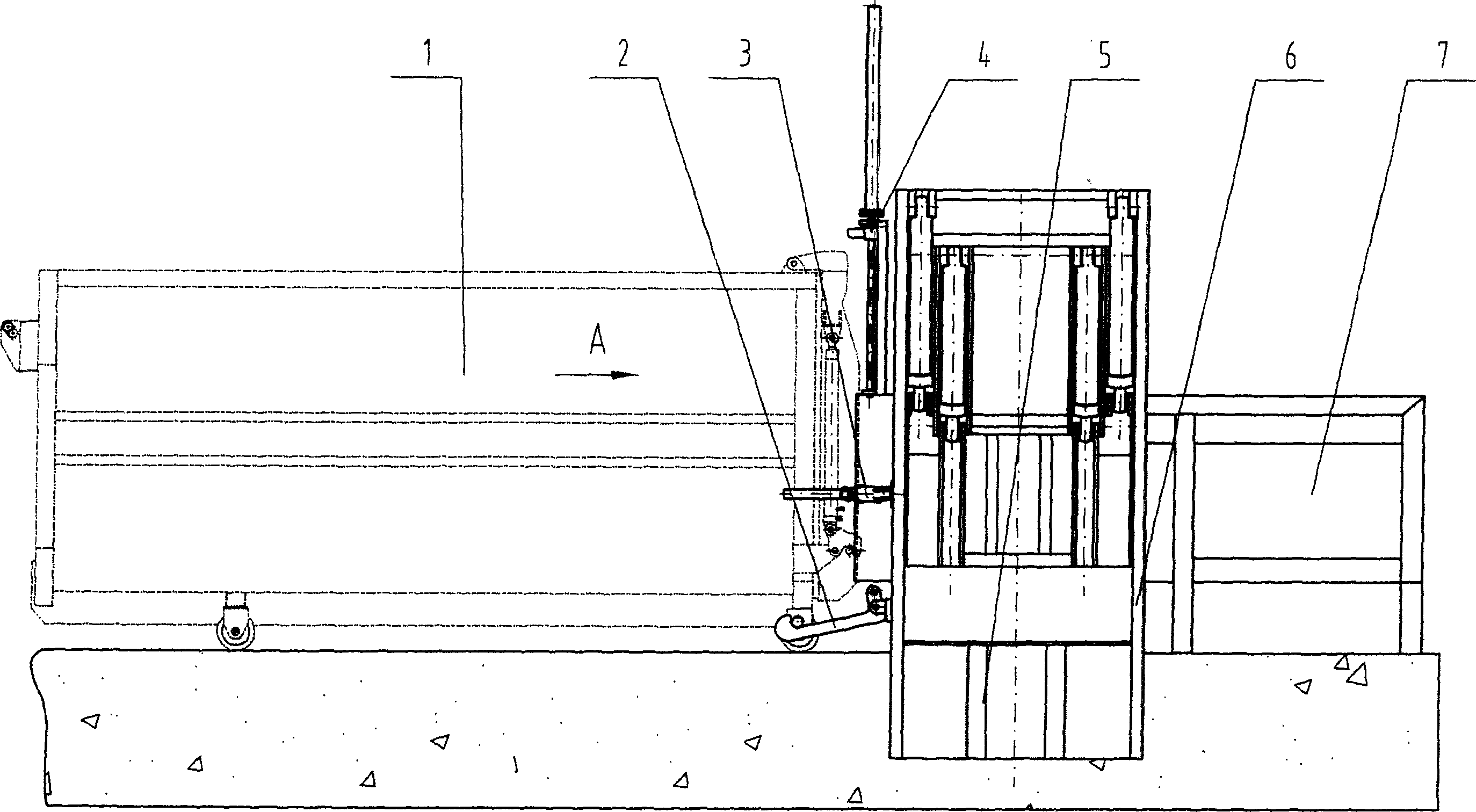 Combined garbage transit station