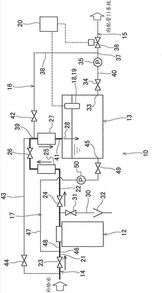 Corrosive negative ion removal apparatus and regeneration method of negative ion exchange resin